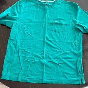 Tommy Bahama Turquoise Pocket Tee